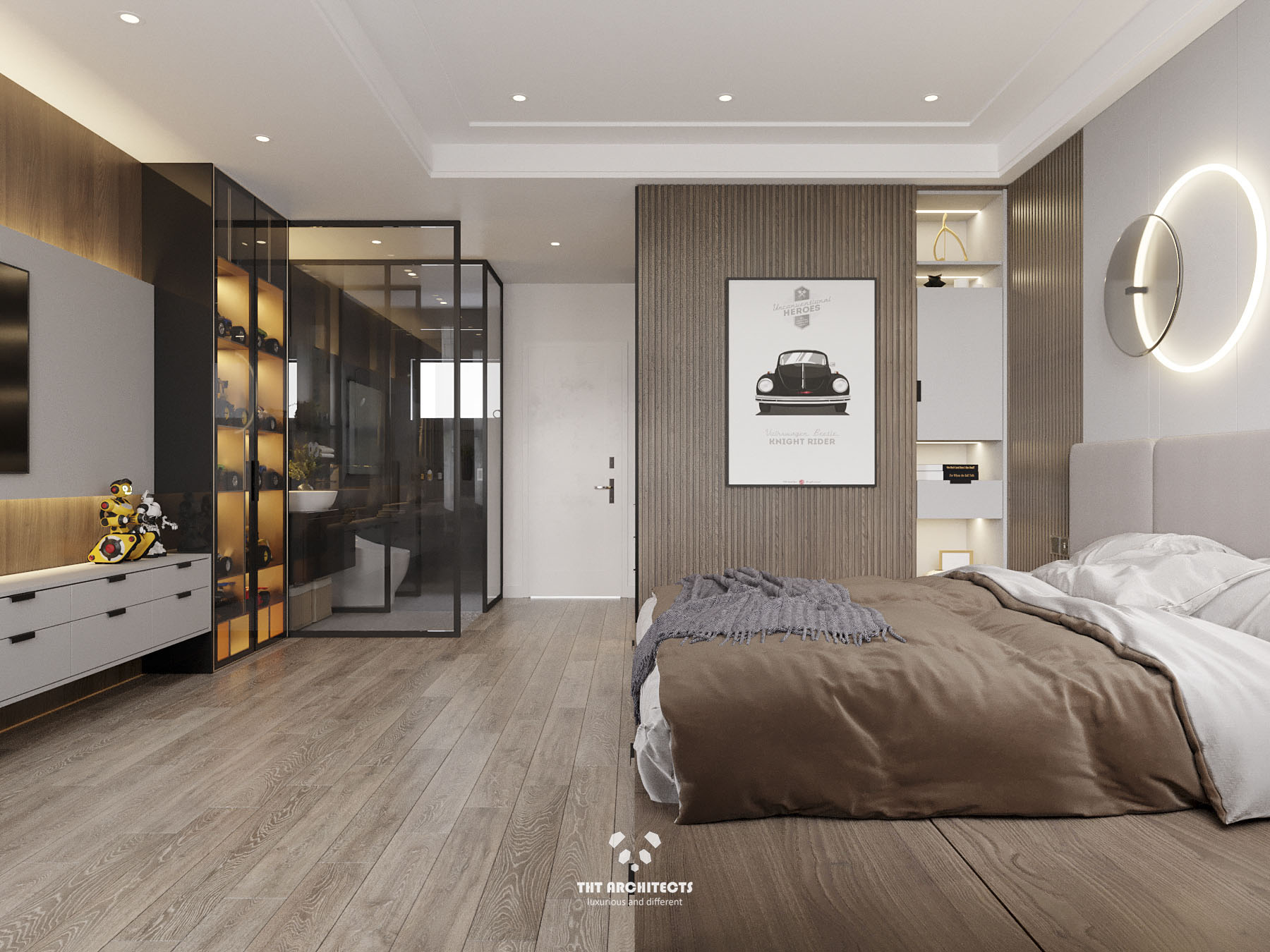 tht architects - Nhà chị Châu Đà Lạt - phòng ngủ con trai 02